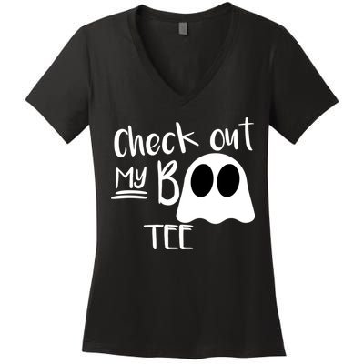 Check Out My Boo Tee Women's V-Neck T-Shirt