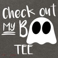 Check Out My Boo Tee Cotton Canvas Backpack