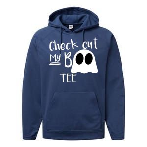 Check Out My Boo Tee Performance Fleece Hoodie