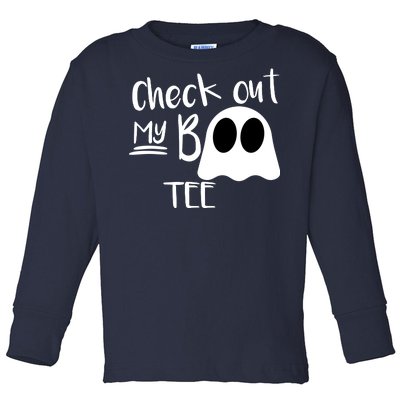 Check Out My Boo Tee Toddler Long Sleeve Shirt