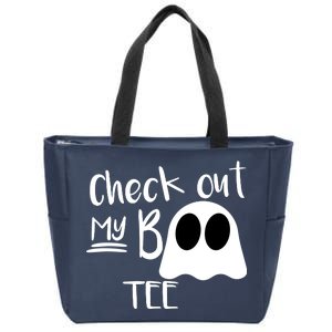 Check Out My Boo Tee Zip Tote Bag