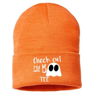 Check Out My Boo Tee Sustainable Knit Beanie