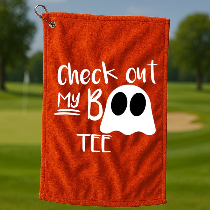 Check Out My Boo Tee Golf Towel