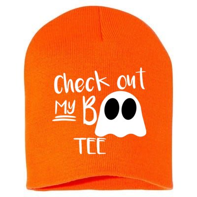 Check Out My Boo Tee Short Acrylic Beanie