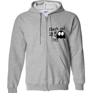 Check Out My Boo Tee Full Zip Hoodie