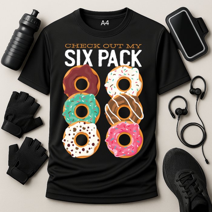 Check Out My Donut Six Pack Performance Shirt