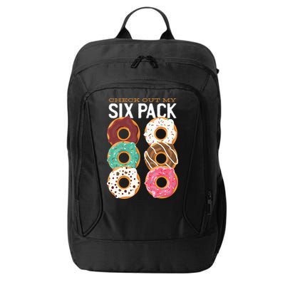Check Out My Donut Six Pack City Backpack