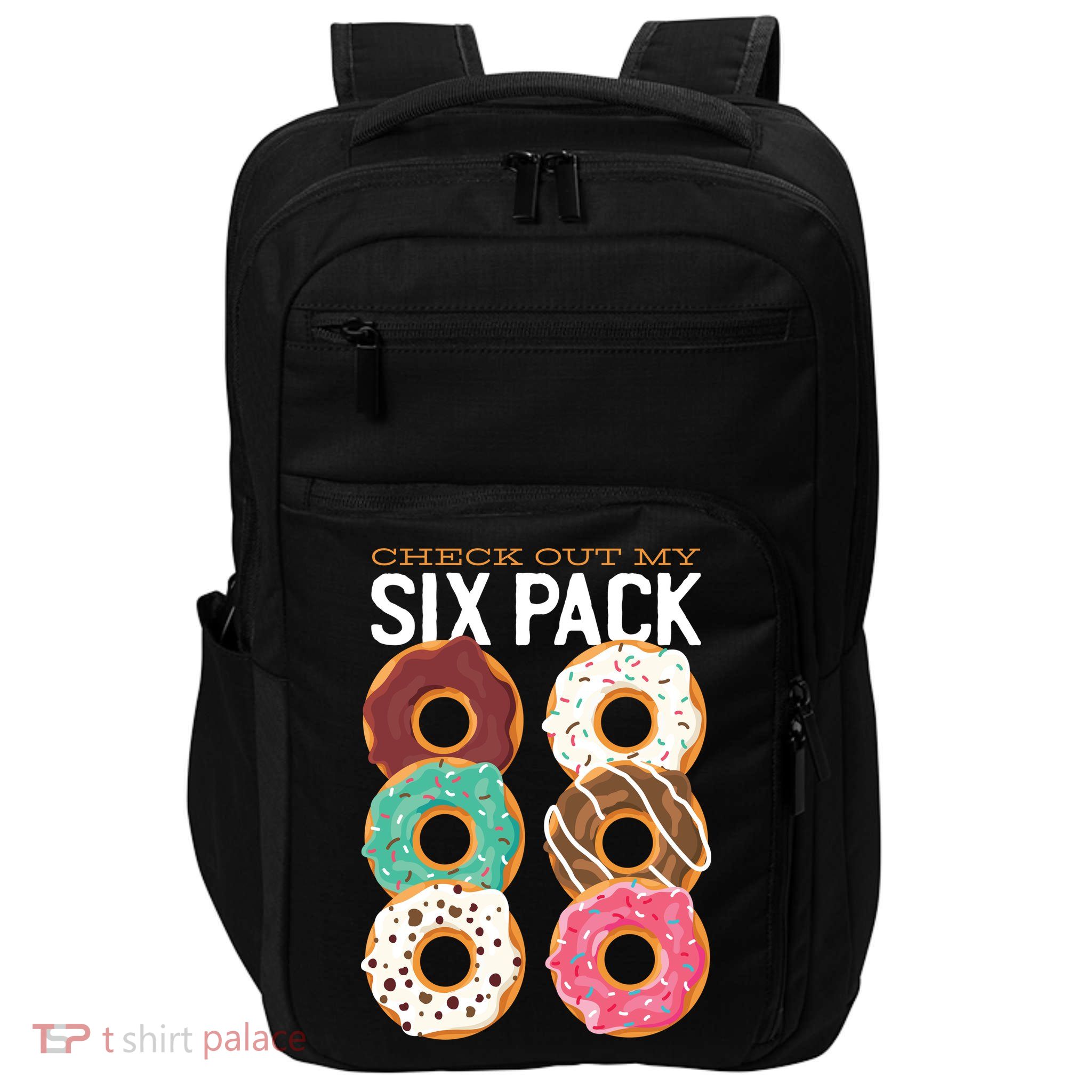Check Out My Donut Six Pack Impact Tech Backpack