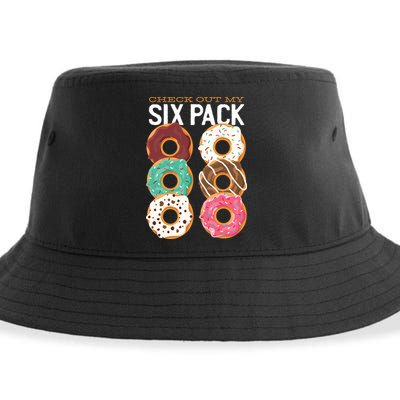 Check Out My Donut Six Pack Sustainable Bucket Hat