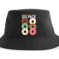 Check Out My Donut Six Pack Sustainable Bucket Hat