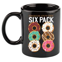 Check Out My Donut Six Pack 11oz C Handle Ceramic Mug