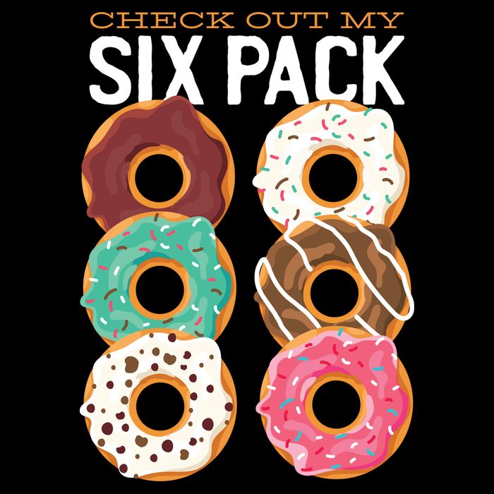 Check Out My Donut Six Pack Drawstring Bag