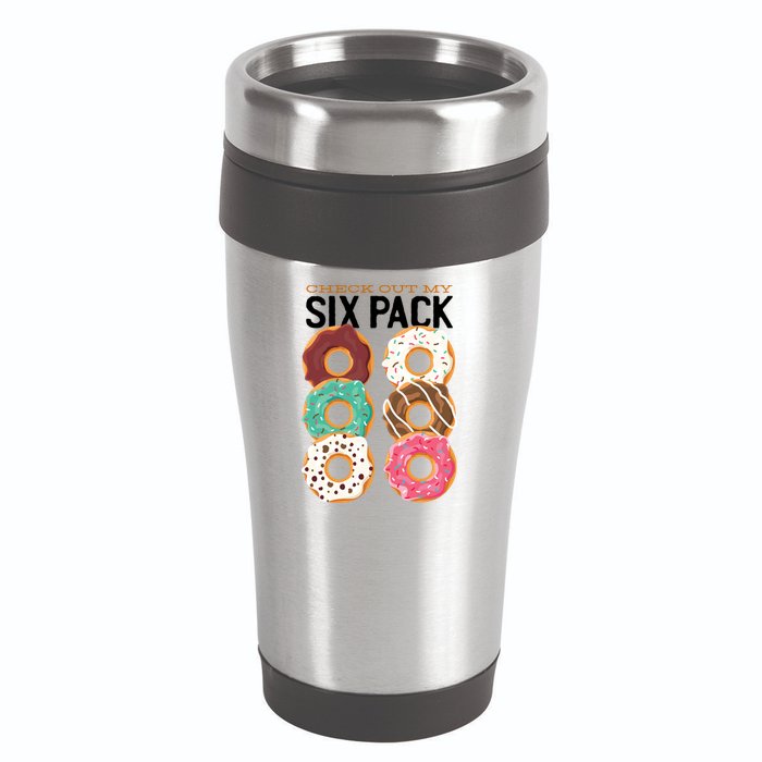 Check Out My Donut Six Pack 16oz Travel Tumbler