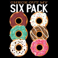 Check Out My Donut Six Pack Cooling Performance Long Sleeve Crew