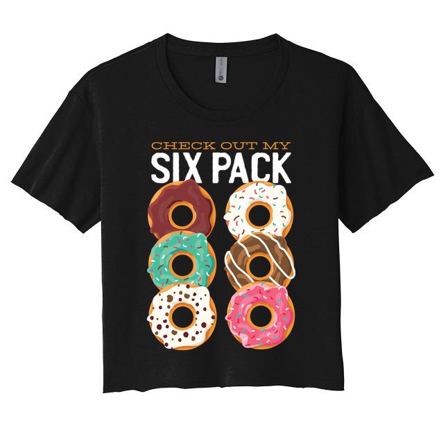 Check Out My Donut Six Pack Crop Top