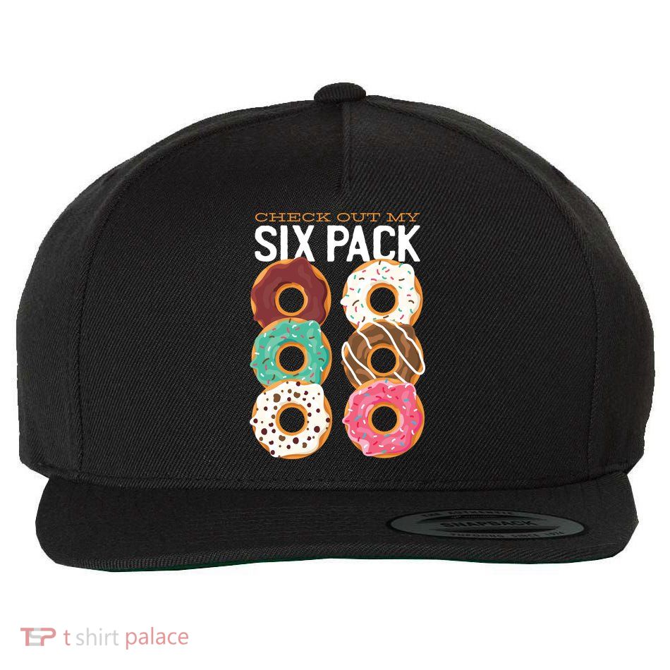 Check Out My Donut Six Pack Wool Snapback Cap