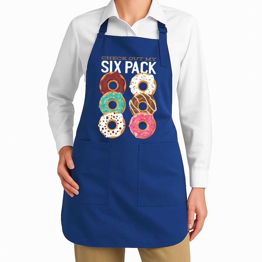 Check Out My Donut Six Pack Apron
