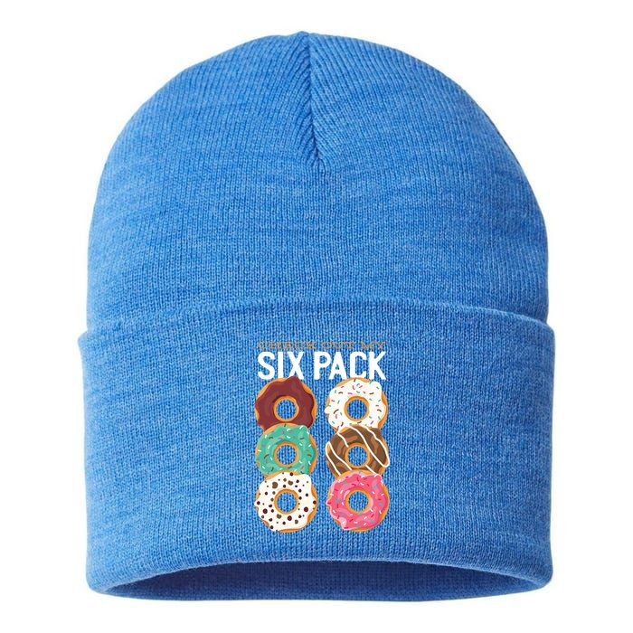 Check Out My Donut Six Pack Sustainable Knit Beanie