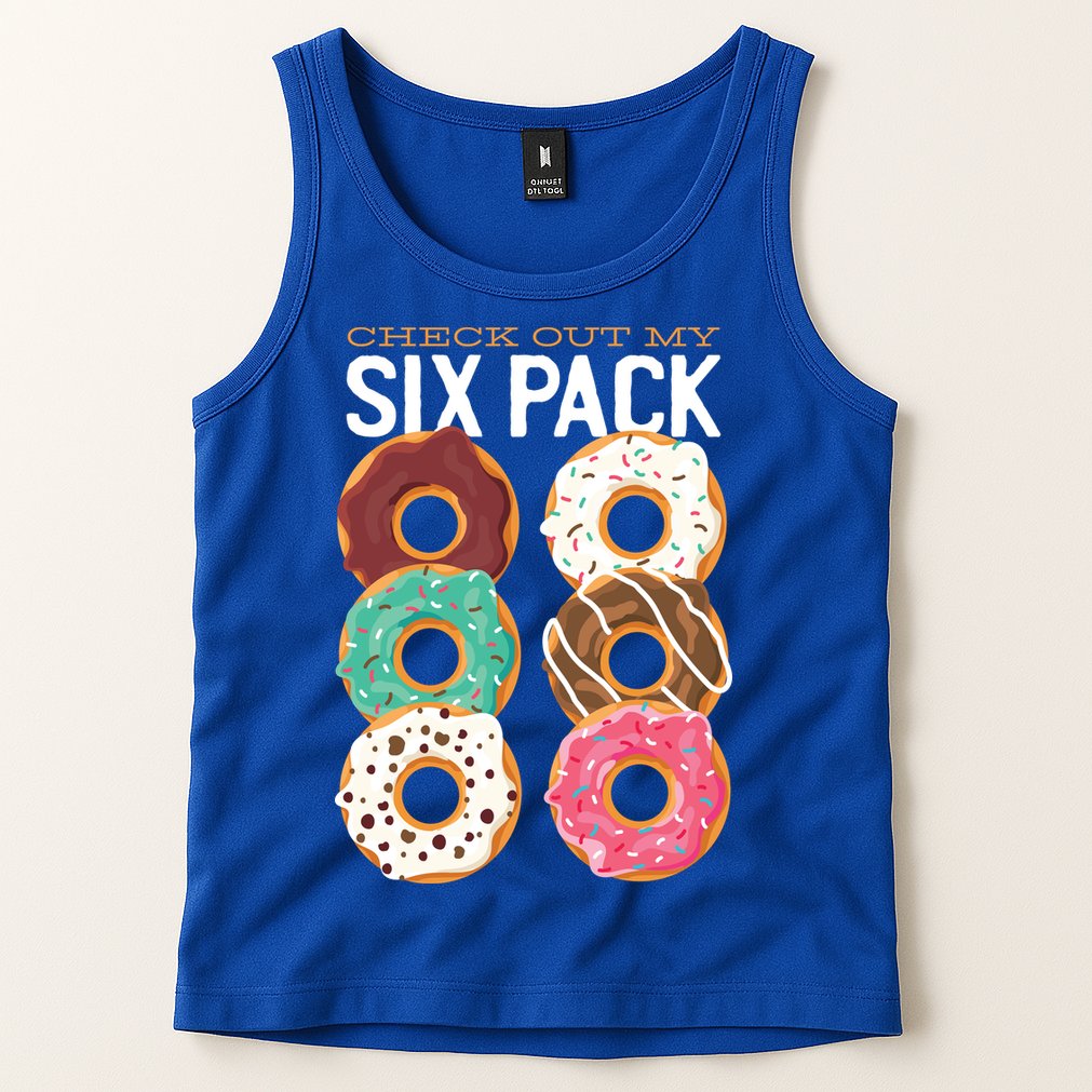 Check Out My Donut Six Pack Tank Top
