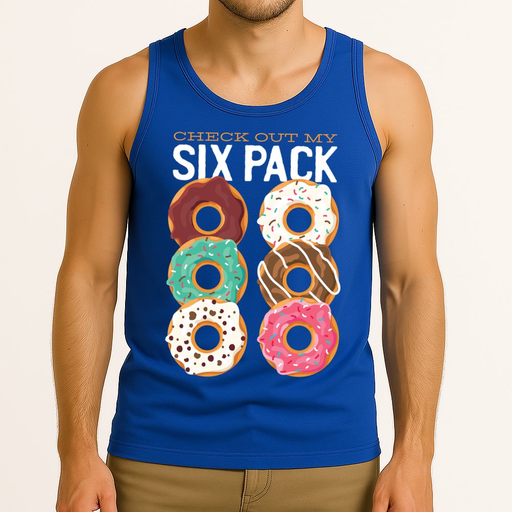 Check Out My Donut Six Pack Tank Top