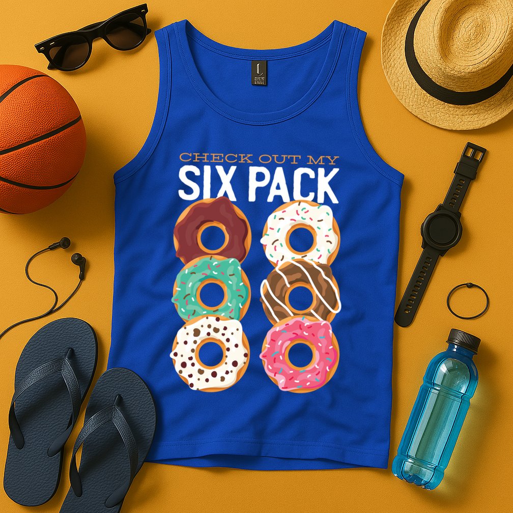 Check Out My Donut Six Pack Tank Top