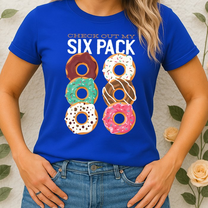 Check Out My Donut Six Pack Womens T-Shirt