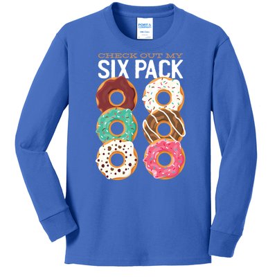 Check Out My Donut Six Pack Kids Long Sleeve Shirt