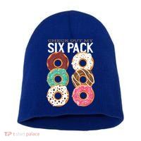 Check Out My Donut Six Pack Short Acrylic Beanie
