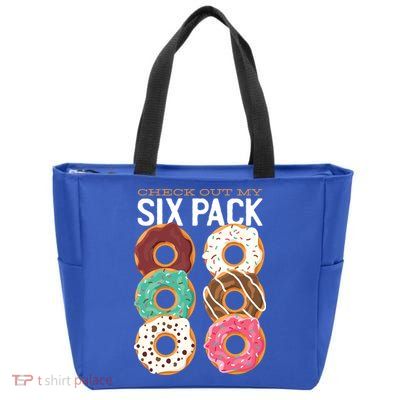 Check Out My Donut Six Pack Zip Tote Bag
