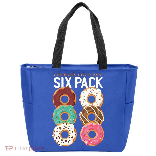 Check Out My Donut Six Pack Zip Tote Bag