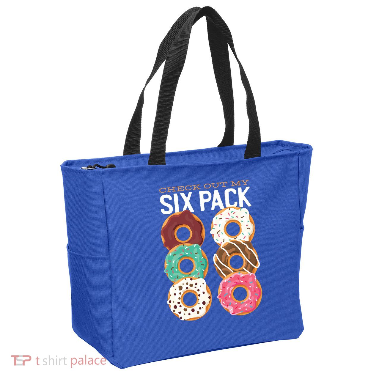 Check Out My Donut Six Pack Zip Tote Bag