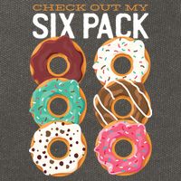 Check Out My Donut Six Pack Cotton Canvas Backpack
