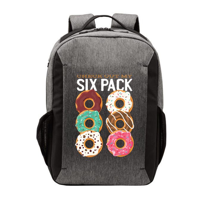 Check Out My Donut Six Pack Vector Backpack