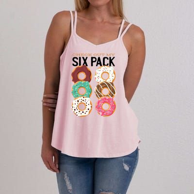 Check Out My Donut Six Pack Women's Strappy Tank