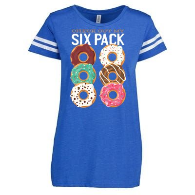 Check Out My Donut Six Pack Enza Ladies Jersey Football T-Shirt