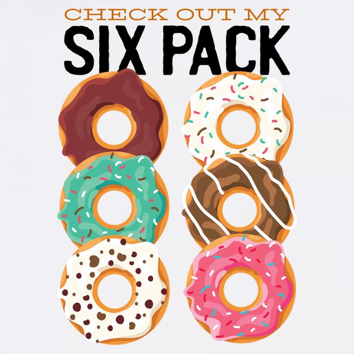 Check Out My Donut Six Pack Garment-Dyed Sweatshirt