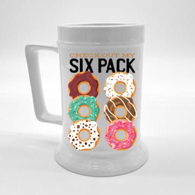 Check Out My Donut Six Pack Beer Stein