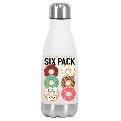 Check Out My Donut Six Pack Stainless Steel Insulated Water Bottle