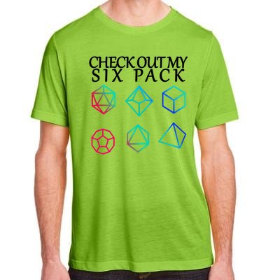 Check Out My Six Pack Dice For Dragons Adult ChromaSoft Performance T-Shirt