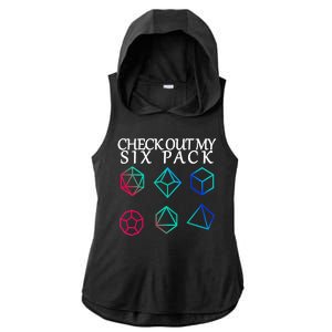 Check Out My Six Pack Dice For Dragons Ladies PosiCharge Tri-Blend Wicking Draft Hoodie Tank