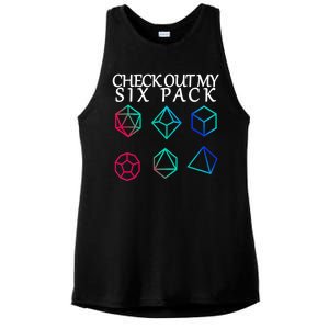 Check Out My Six Pack Dice For Dragons Ladies PosiCharge Tri-Blend Wicking Tank