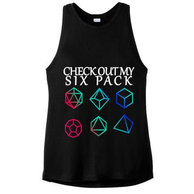 Check Out My Six Pack Dice For Dragons Ladies PosiCharge Tri-Blend Wicking Tank