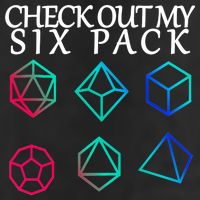 Check Out My Six Pack Dice For Dragons Garment-Dyed Fleece Hoodie