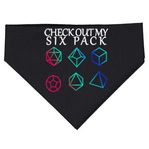 Check Out My Six Pack Dice For Dragons USA-Made Doggie Bandana