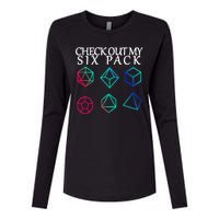 Check Out My Six Pack Dice For Dragons Womens Cotton Relaxed Long Sleeve T-Shirt