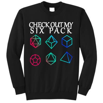 Check Out My Six Pack Dice For Dragons Sweatshirt