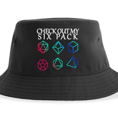 Check Out My Six Pack Dice For Dragons Sustainable Bucket Hat