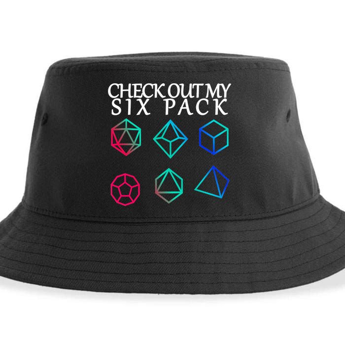 Check Out My Six Pack Dice For Dragons Sustainable Bucket Hat