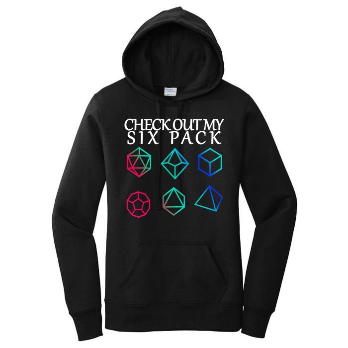 Check Out My Six Pack Dice For Dragons Women's Pullover Hoodie