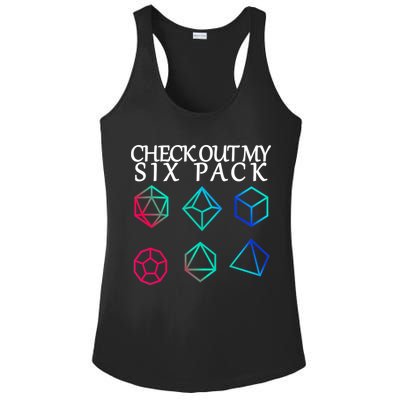 Check Out My Six Pack Dice For Dragons Ladies PosiCharge Competitor Racerback Tank